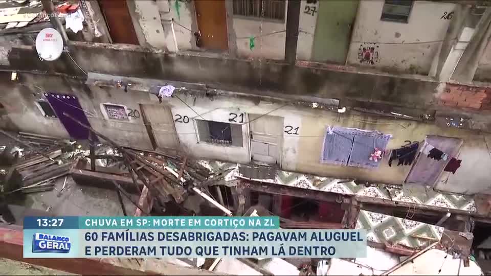 Cortiço desaba na zona leste de São Paulo e deixa um morto e famílias desabrigadas