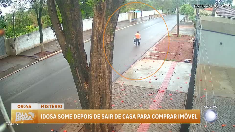Idosa desaparece após sair de casa para comprar imóvel no Paraná