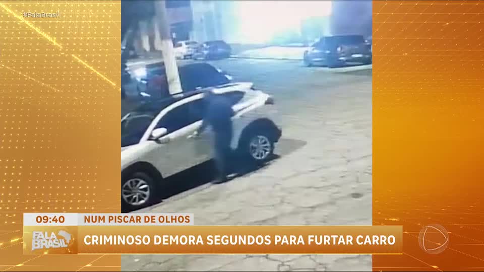 Criminoso furta carro blindado em segundos na zona leste de São Paulo