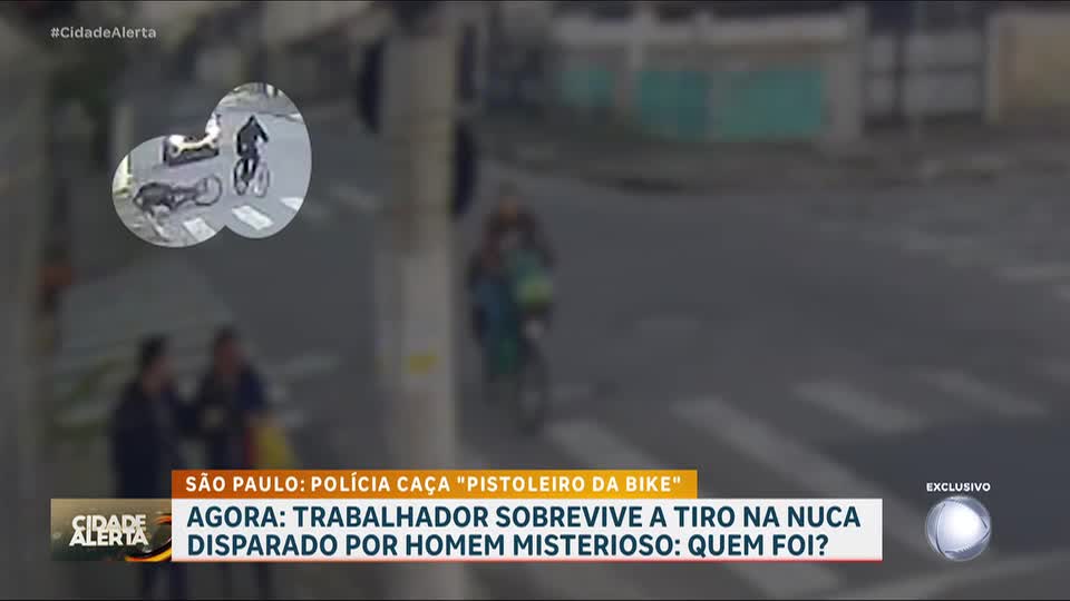 'Pistoleiro da bike' atira na nuca de ciclista, e vítima sobrevive em São Vicente (SP)
