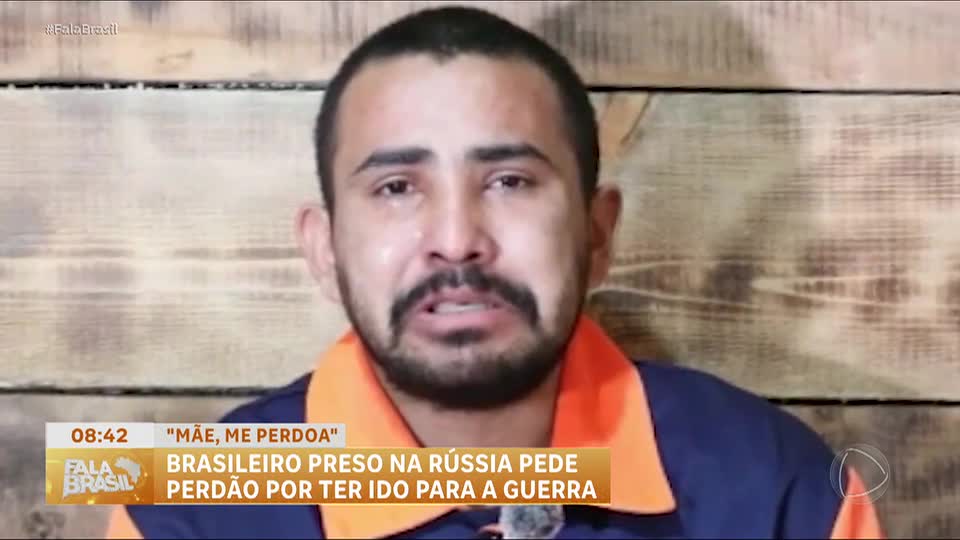 Brasileiro preso na Rússia pede perdão à mãe em vídeo por ter ido à guerra