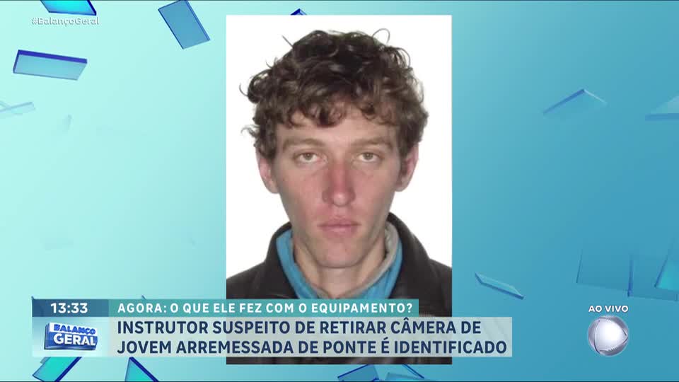 Instrutor suspeito de retirar câmera de jovem arremessada de ponte é identificado