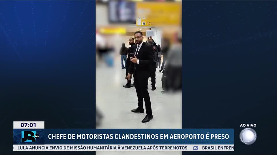 Líder de motoristas clandestinos em aeroporto é preso em Guarulhos (SP)
