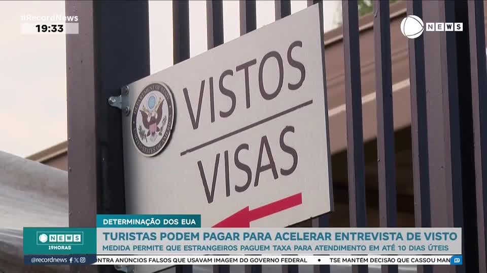 Turistas podem pagar para acelerar entrevista de visto