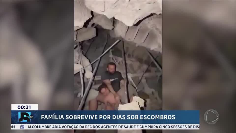 Família é resgatada com vida quase uma semana após terremotos na Venezuela