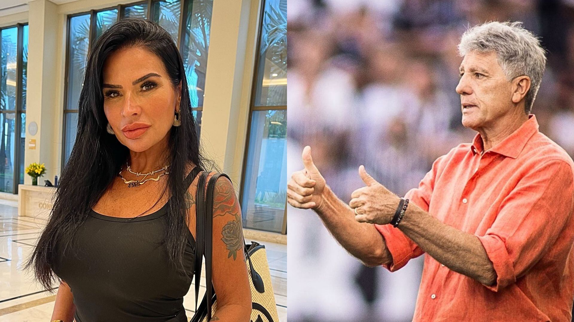 Solange Gomes revela bastidores de romance com Renato Gaúcho e climão em ensaio sensual
