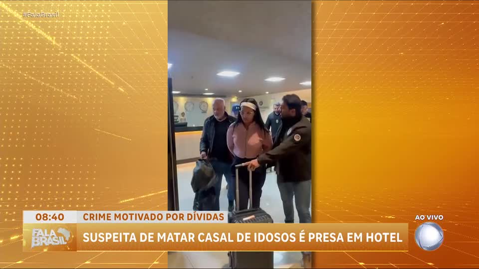 Diarista suspeita de matar casal de idosos é presa em Itabira (MG)