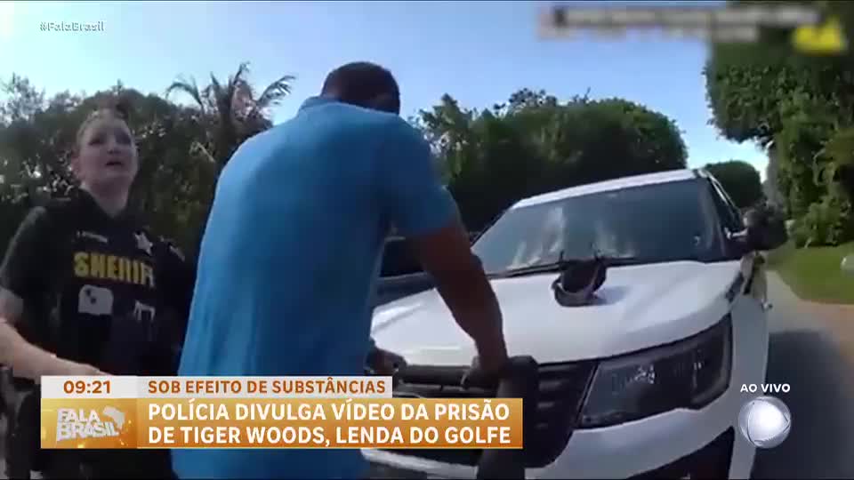Vídeos mostram prisão de Tiger Woods na Flórida