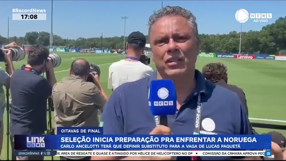 Seleção brasileira inicia preparação para enfrentar Noruega