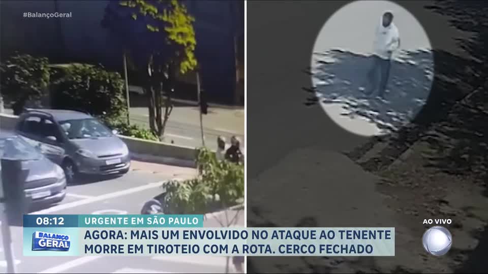 Imagens exclusivas mostram suspeito caminhando momentos após ataque contra tenente da Rota em SP