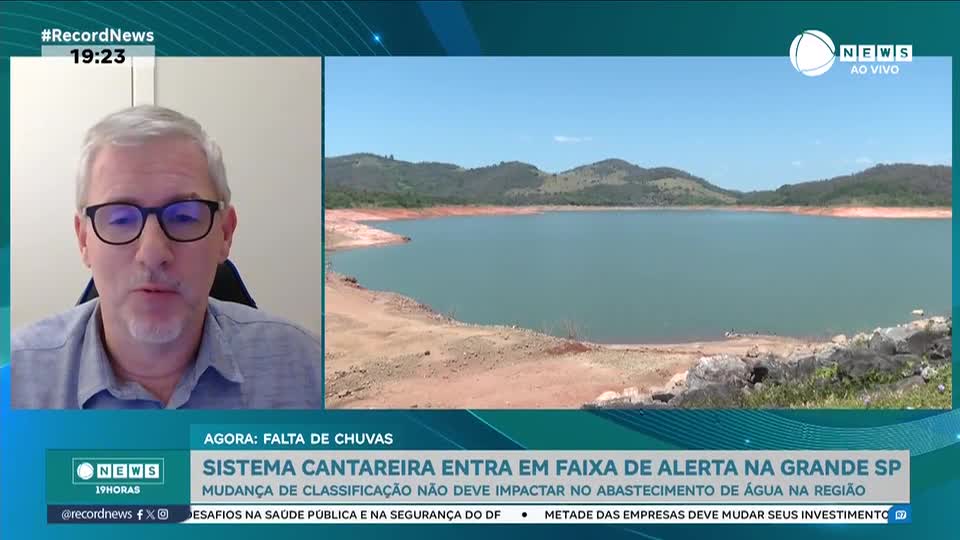 Sistema Cantareira entra em faixa de alerta na Grande SP
