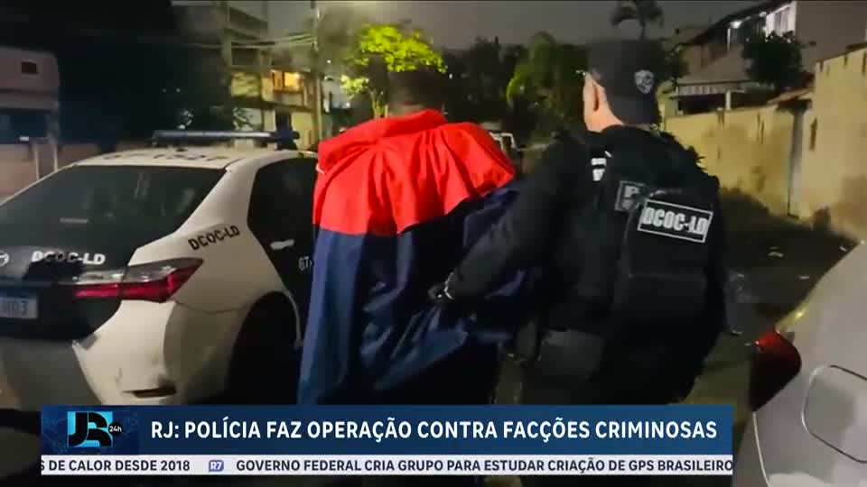 Polícia do Rio de Janeiro realiza operação contra facções criminosas