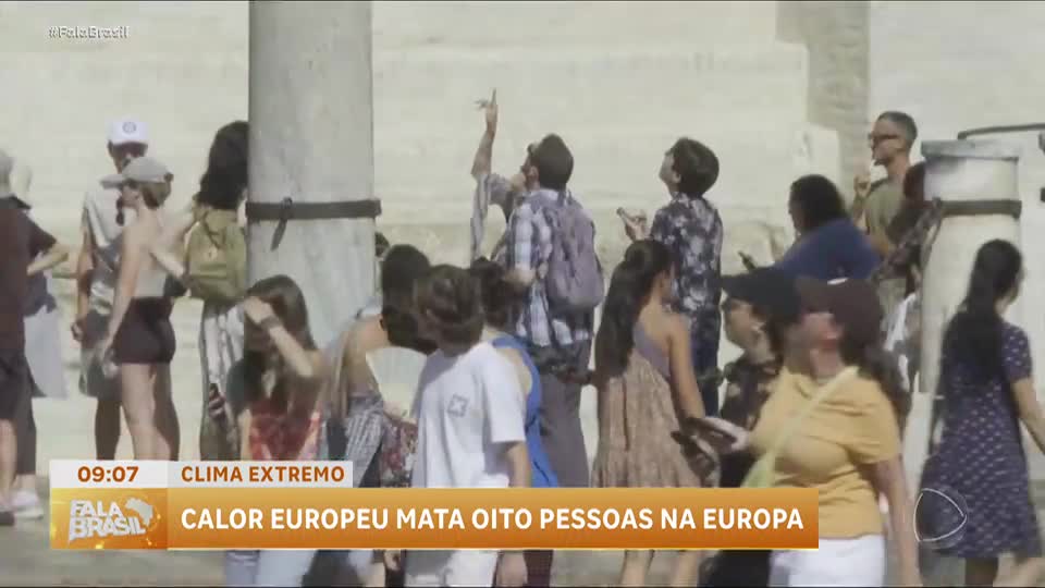 Onda de calor na Europa mata oito pessoas