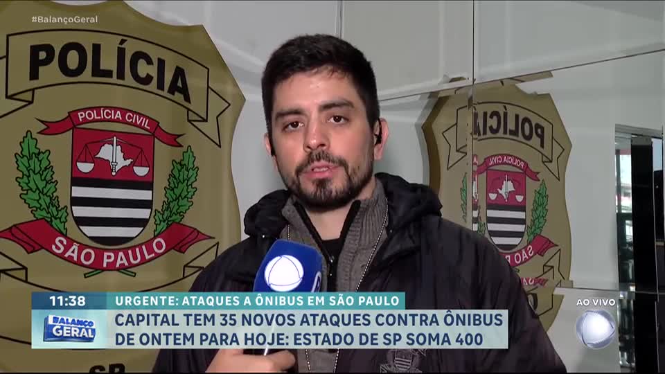 Delegado fala com o Balanço Geral sobre investigações de ataques contra ônibus em SP