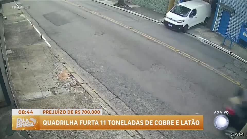 Polícia prende dois homens por furto de 11 toneladas de cobre em São Paulo