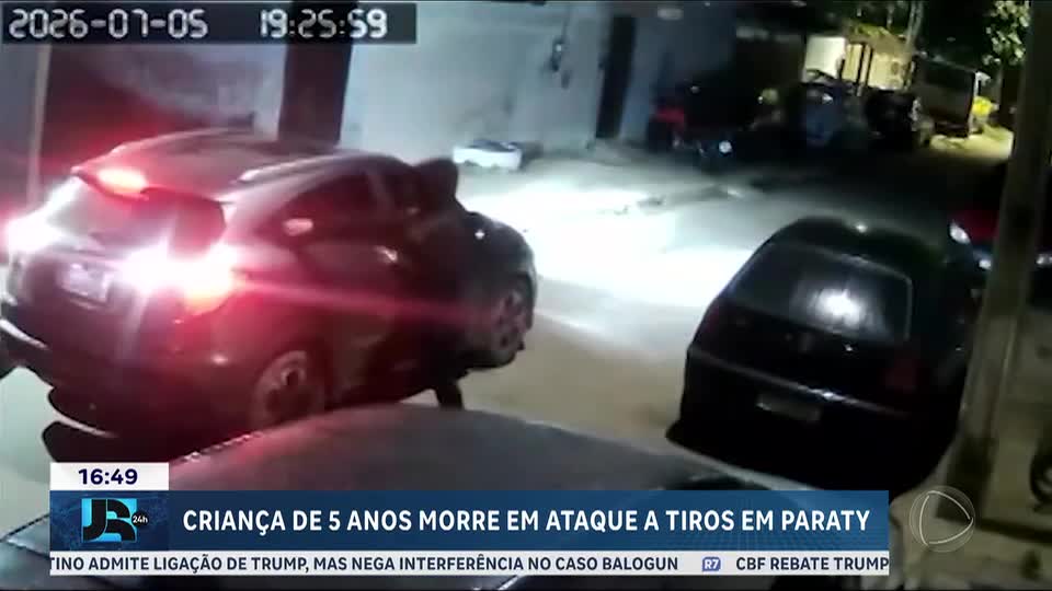 Criança de 5 anos morre em ataque a tiros em Paraty (RJ)