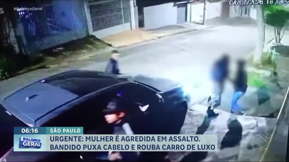 Mulher é agredida e assaltada por quatro criminosos em Santo André, no ABC Paulista