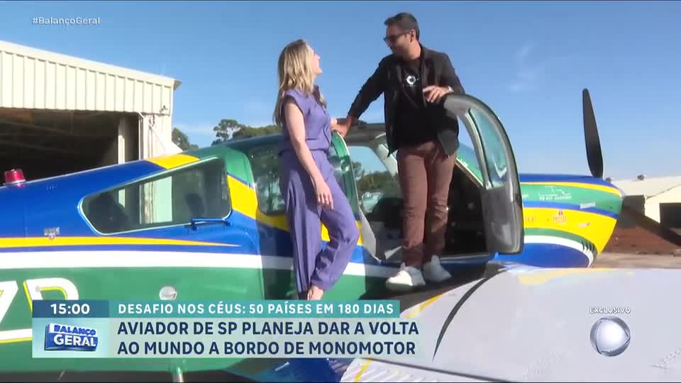 Voo histórico: piloto brasileiro planeja dar volta ao mundo em avião monomotor