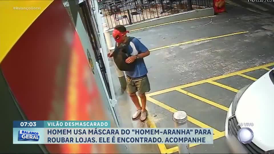 ‘Homem-Aranha do crime’ é preso no interior de São Paulo após reportagem do Balanço Geral