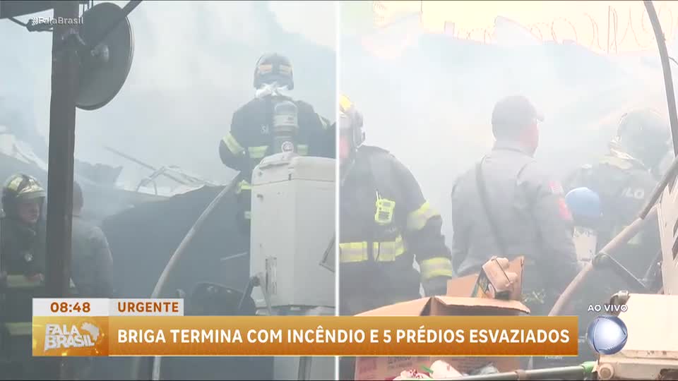 Briga em bar pode ter dado início a incêndio em prédio em SP