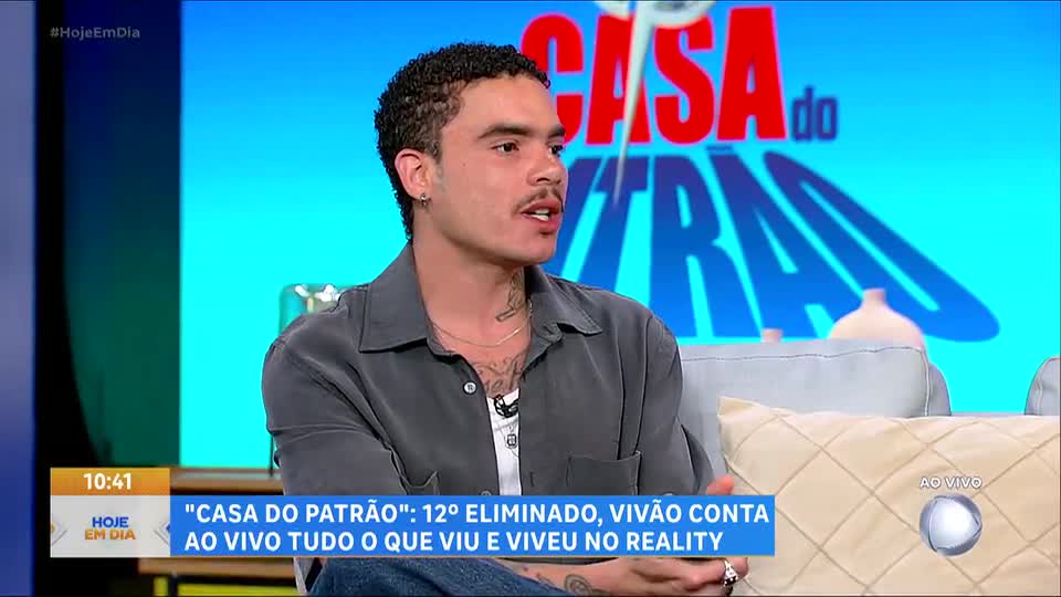 Vivão, décimo segundo eliminado da Casa do Patrão, relembra trajetória protagonista no reality
