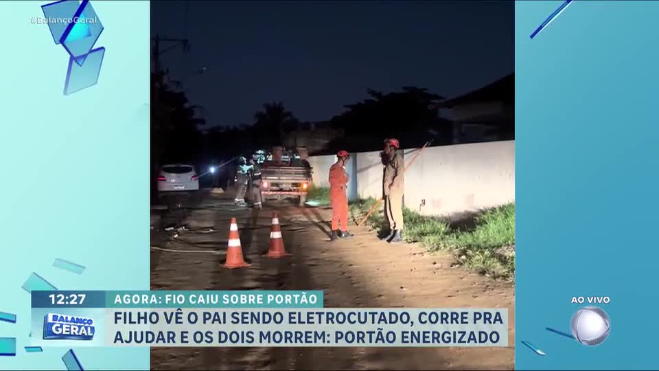 Pai e filho morrem eletrocutados na tentativa de abrir portão de casa