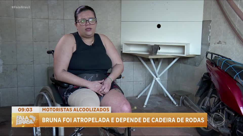 Veja o drama da mulher que perdeu as pernas após ser atropelada por um motorista embriagado