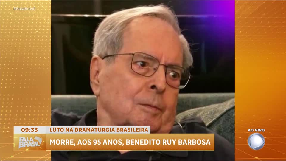 Morre, aos 95 anos, Benedito Ruy Barbosa, renomado autor de novelas