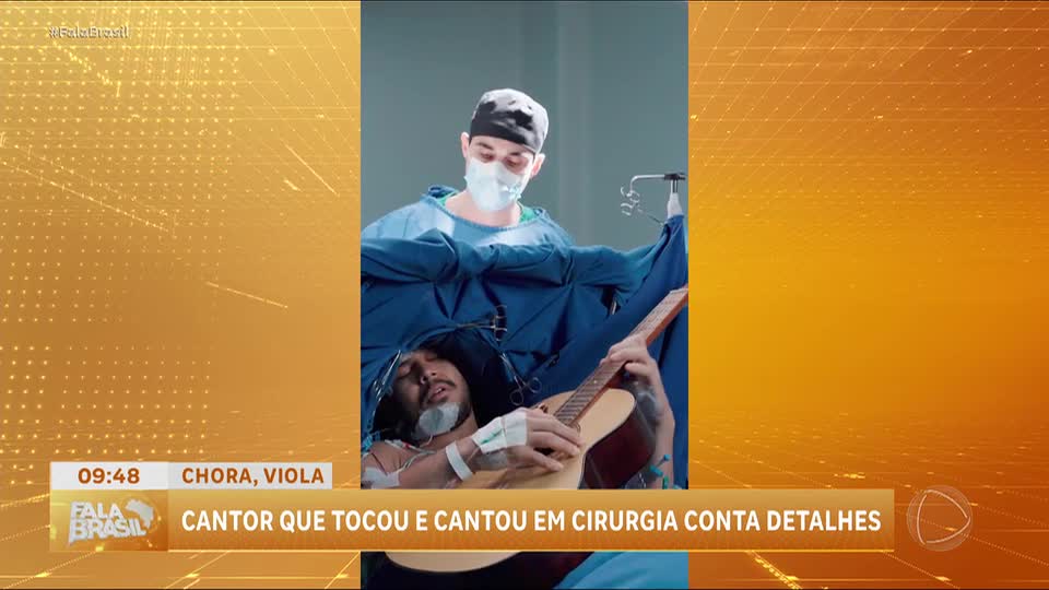 Cantor sertanejo toca viola durante cirurgia cerebral inovadora