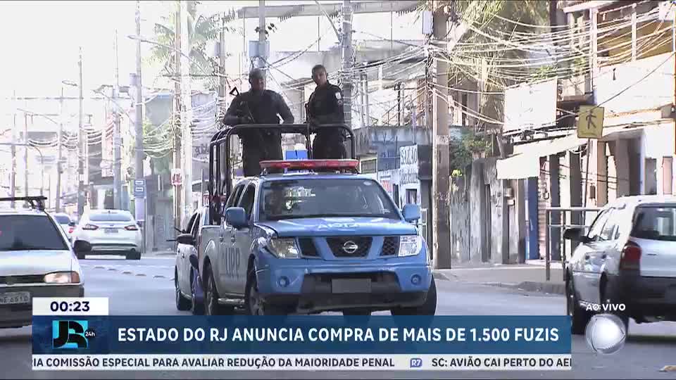 RJ anuncia compra de 10,5 mil fuzis para reforçar forças de segurança