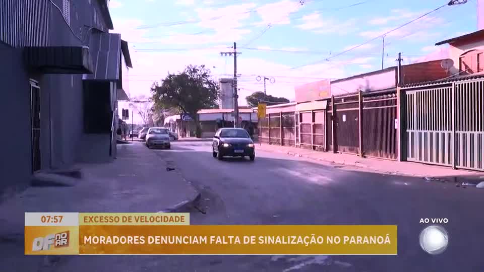 Moradores do Paranoá (DF) reclamam de falta de sinalização e segurança no trânsito