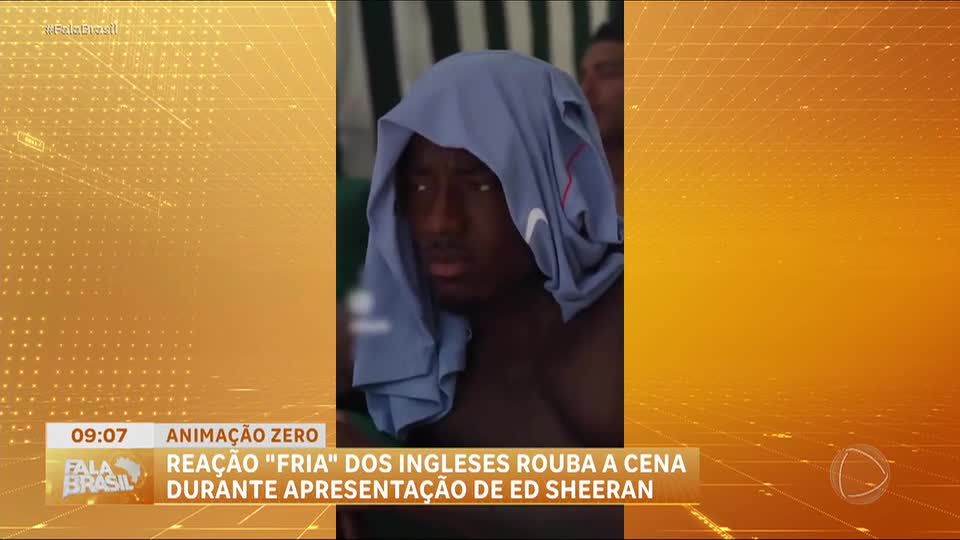 Reação de jogadores ingleses com show particular de Ed Sheeran viraliza nas redes sociais
