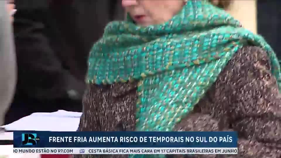 Frente fria atinge região Sul do país nos próximos dias