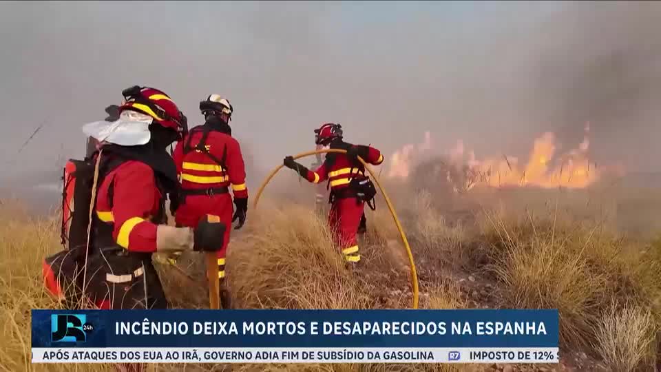 Fortes incêndios atingem a região Sul da Espanha