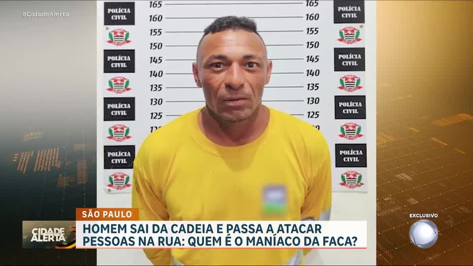 Maníaco da faca: homem com histórico criminal ataca quatro pessoas no interior de SP