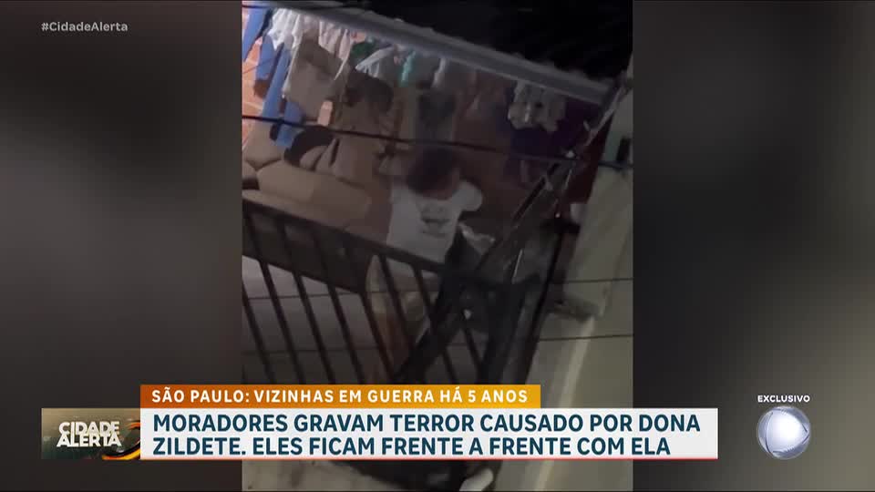 Vídeos mostram mulher ameaçando vizinhos e causando medo em bairro de SP