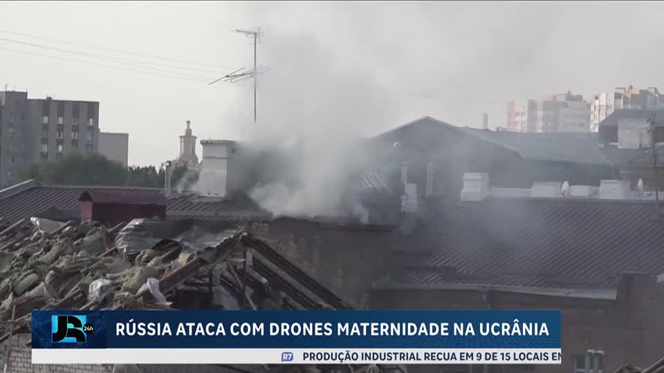 Rússia ataca maternidade na Ucrânia com drones