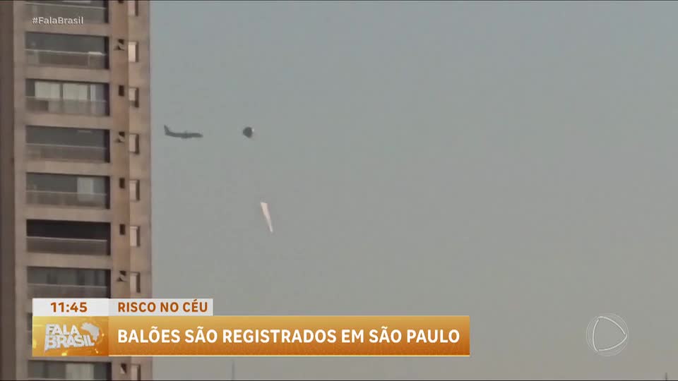 Avião arremete após balão invadir rota para Aeroporto de Guarulhos