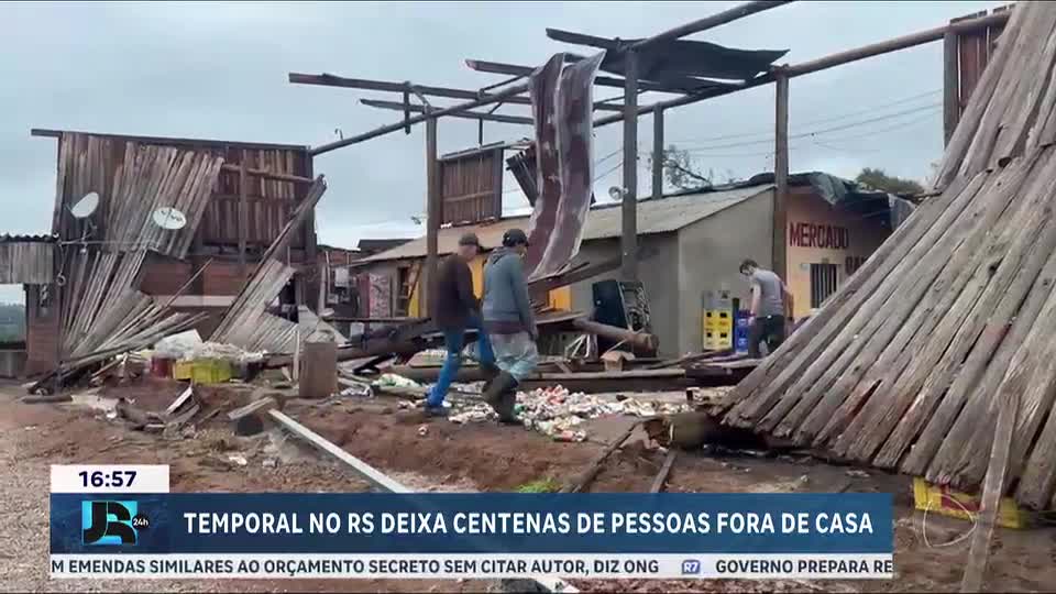 RS: temporal deixa mais de 700 pessoas desabrigadas em Eldorado do Sul