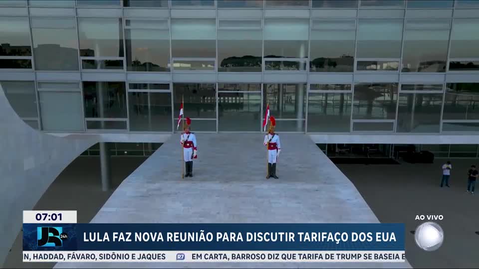 Lula faz nova reunião para discutir reação do governo ao tarifaço dos Estados Unidos