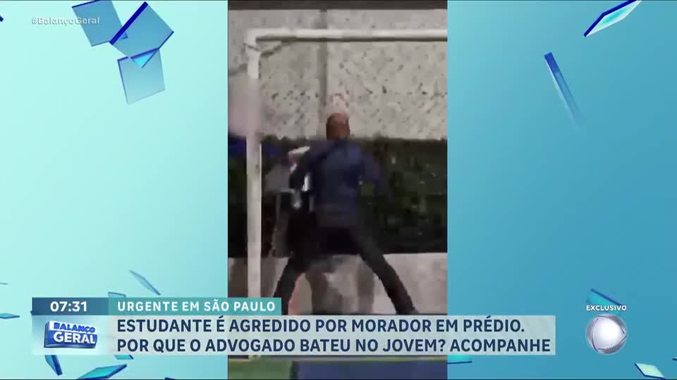 Estudante é agredido por advogado dentro de condomínio em São Paulo