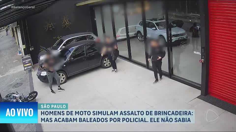 Policial de folga atira em amigos que simulavam assalto à concessionária na zona leste de São Paulo