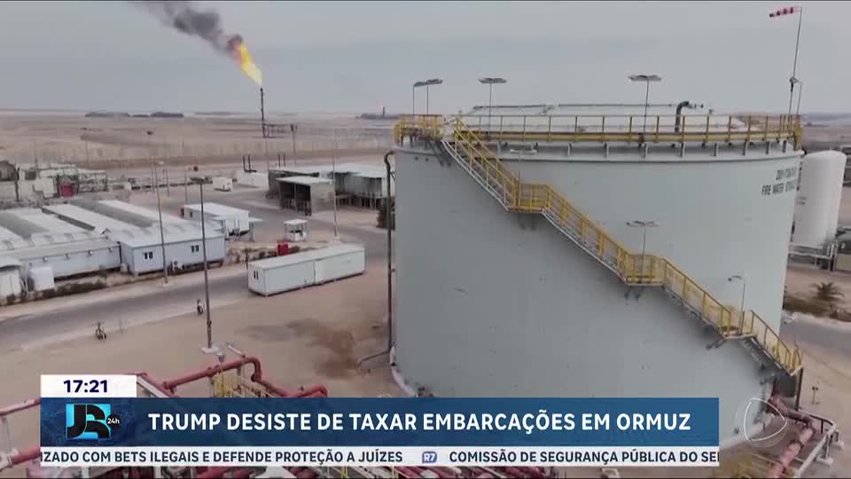 Trump desiste de taxar embarcações no Estreito de Ormuz