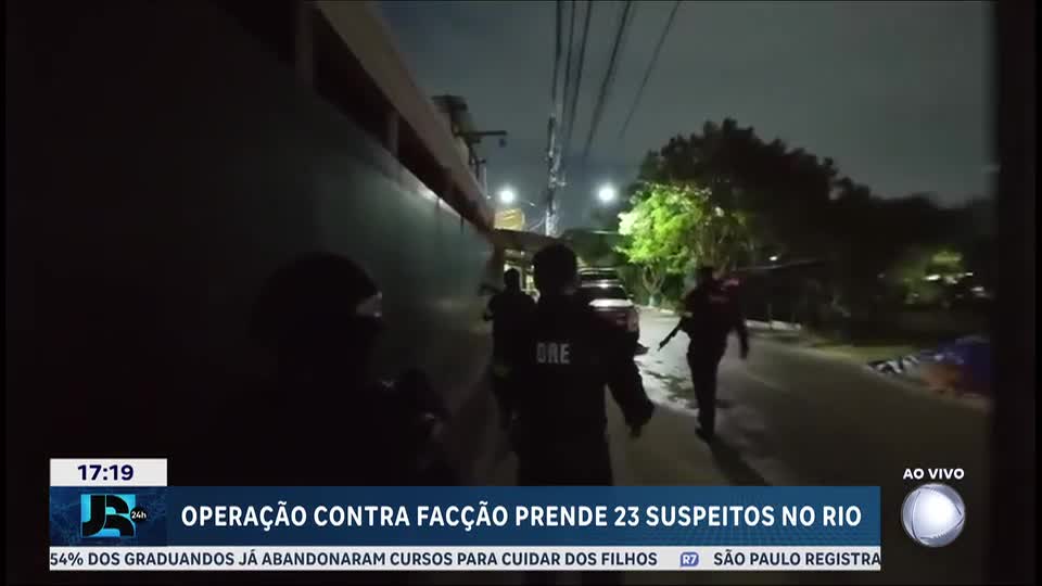 RJ: operação contra o Comando Vermelho acaba com 23 suspeitos presos