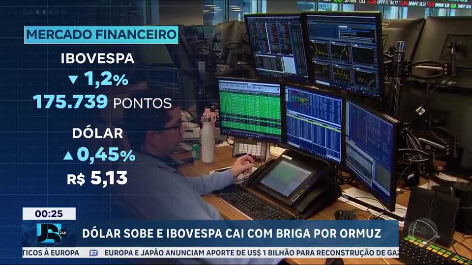 Dólar sobe e Ibovespa cai com tensão no Oriente Médio