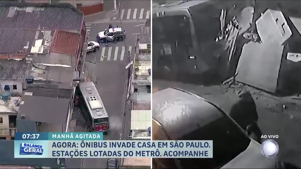 Em menos de 24 horas, dois ônibus perdem o controle e invadem casas na capital e na Grande SP