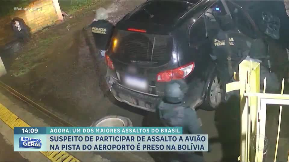 Fugitivo de assalto milionário a avião pagador no Brasil é preso na Bolívia