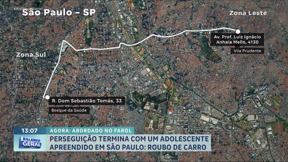 SP: adolescente é apreendido após furto de carro na zona leste