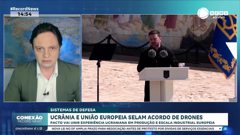 Ucrânia e União Europeia selam acordo de drones