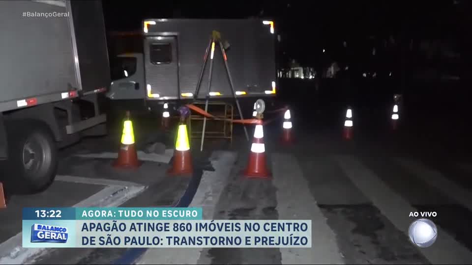 Apagão no centro de São Paulo afeta comércio e moradores